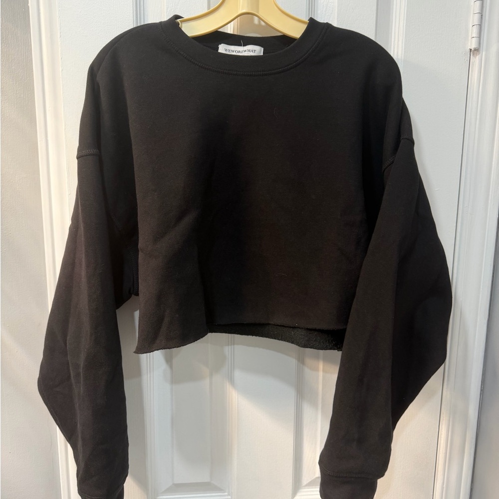 WeWoreWhat Black Cropped Top